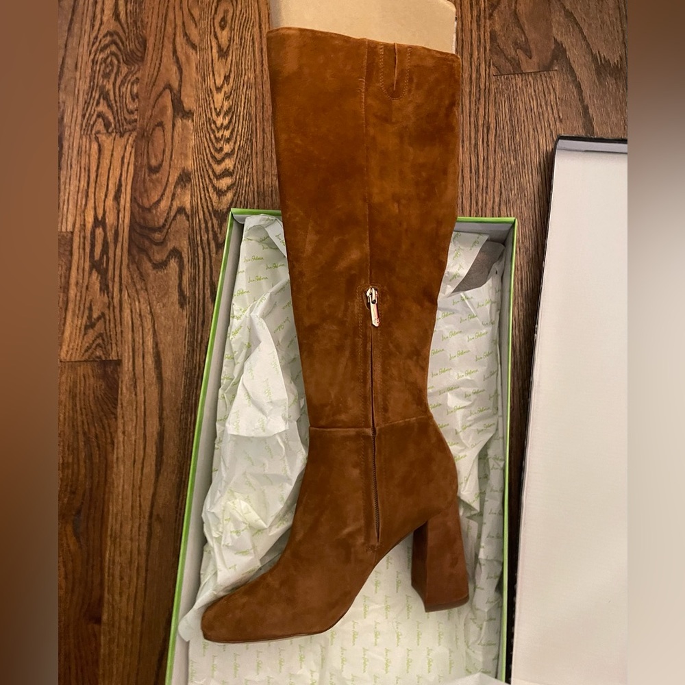 Sam Edelman brown suede knee high boots